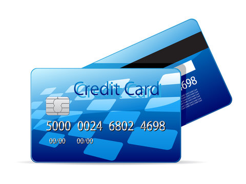 Vector icon of a credit card