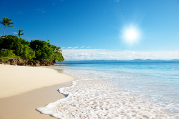 Caribbean sea and yellow sand