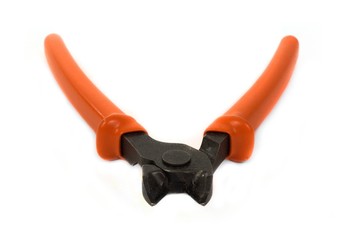 Wire cutter closeup of jaws