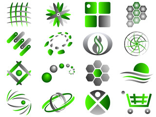 Vector Abstract Logo Icon Design Set