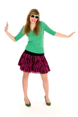 Young woman dancing