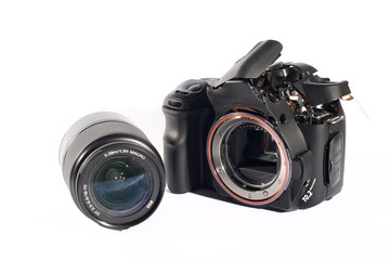 Broked DSLR camera