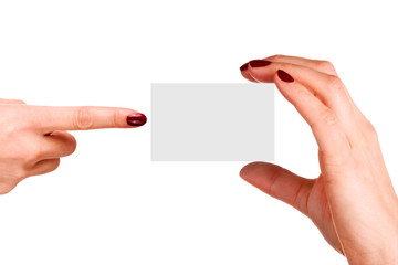 Obraz premium Hand Zeigefinger