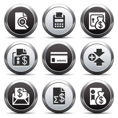 Metal button with icon 14