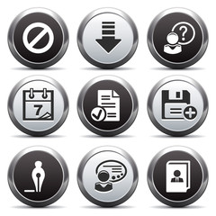 Metal button with icon 2