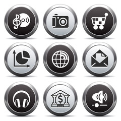 Metal button with icon 5