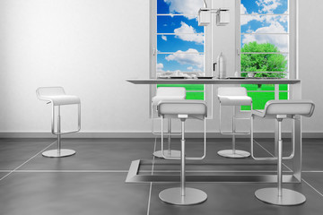 A perfect white breakfast