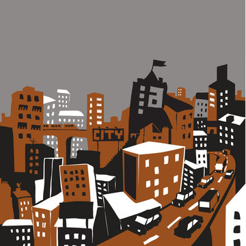 big city illustration © radoma