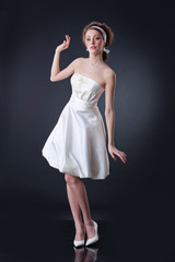 Naklejka premium Młoda panna młoda