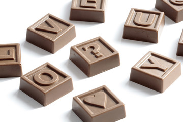 Scattered alphabet