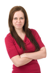 Frustrated young woman
