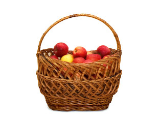 Basket with red apples