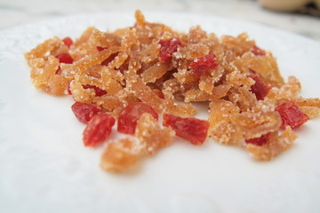 fruits et légumes confits