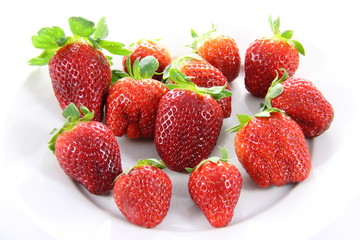 Assiette de fraises