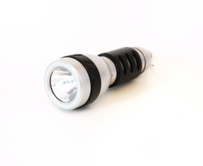 Black torch isolated on white background