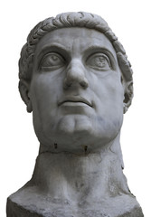 Fototapeta na wymiar Colossal head of emperor Constantine, Rome