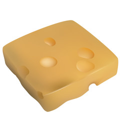 Cheese. Vector.