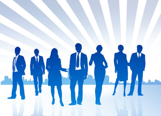 Group of Business People / Dynamic Team