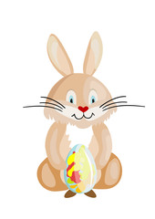 Easter rabbit with egg