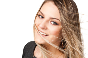 Naklejka premium portrait of the blond woman
