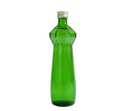 Bottle of mineral water for a healthy lifestyle on a white