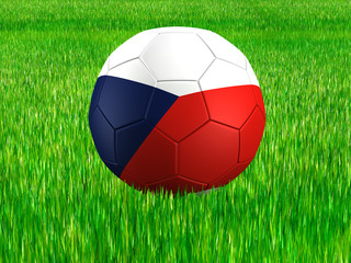 Fototapeta na wymiar WM Football Czech