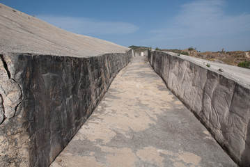 Into the Cretto of Gibellina, memorial of 1968 earthquake