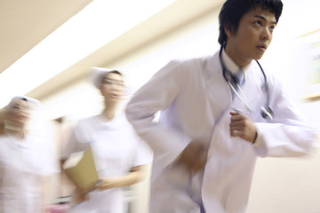 Obraz premium 走る医者