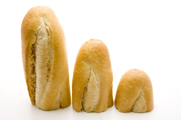 Baguette geschnitten