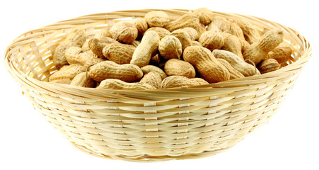 panière cacahuètes fond blanc