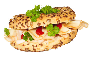 Deftiger Frühstücks-Bagel