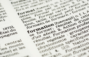 définition du mot formation