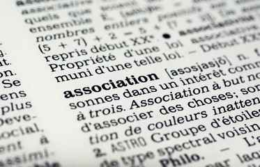 d&eacute;finition du mot association
