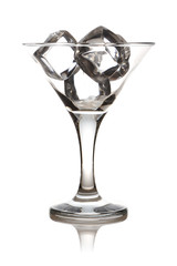 Glass with ice