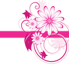 Abstract flowers background with place for your text