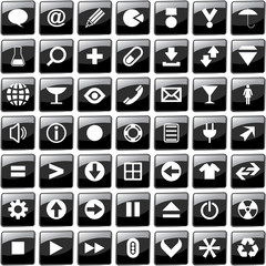 Vector collection of web buttons