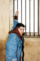 Man in a cell