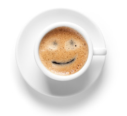 Espresso cup with smile