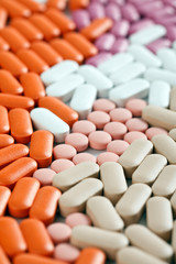 Fototapeta na wymiar color pills