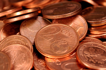 Kleingeldhäufchen