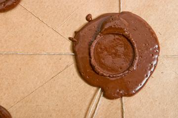 Empty sealing wax stamp