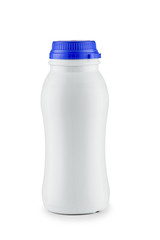 isolated white bottle