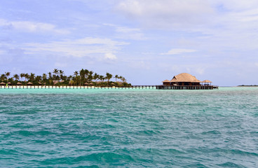 Island in ocean, Maldives