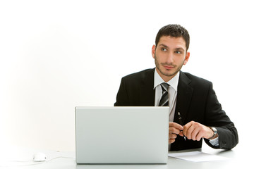 Manager vor dem Vertragsabschluss