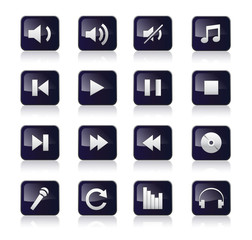 Music icons set