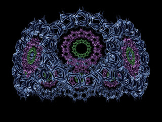 Blüte als Design-Vorlage - isoliert - 3D