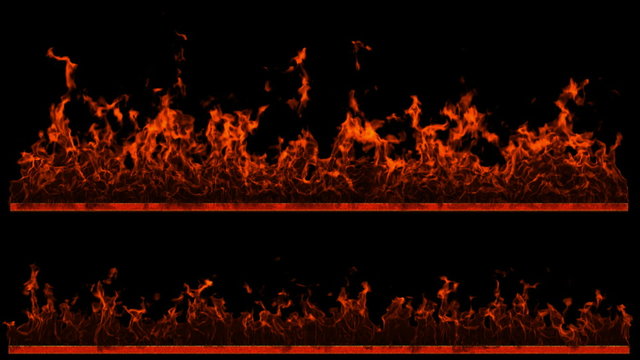 Two loopable Fire and Flame lines. Alpha channel is included