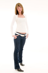 Fototapeta premium single standstill woman
