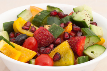 Fruit and vegetable salad