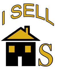 GOLD/BLACK Real Estate House